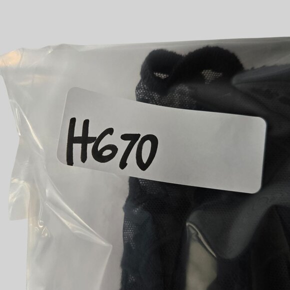 Karen Kane Blouse M Black Sheer Mesh Lace Embroidered Floral Whimsygoth Silk Top - Picture 13 of 13